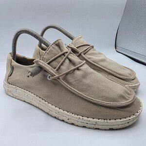 Hey Dude Wendy Grey Womens Size 8 Beige Shoes Casual Walking Comfort Lightweight